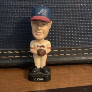 Baseball Player Bobblehead Figurine - Blue and Cream